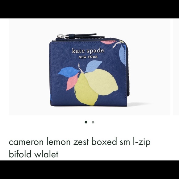 kate spade Handbags - NWT Kate Spade Lemon Zest Bifold Zip Wallet